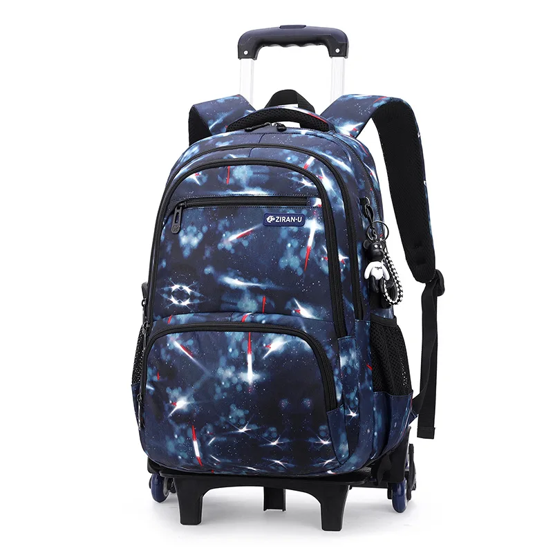 Abnehmbare Kinder Schult aschen Räder Treppen Kinder Jungen Mädchen Rucksäcke Trolley Schult asche Gepäck Bücher tasche Rucksack Mochila