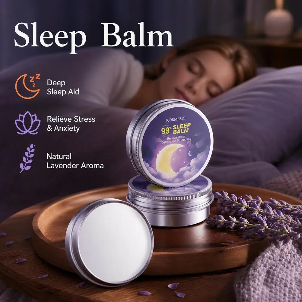 Deep Sleep Balm Lavender Essential Oil Soothing Cream Stress Relief Aromatherapy Portable Night Balm For Better Sleep