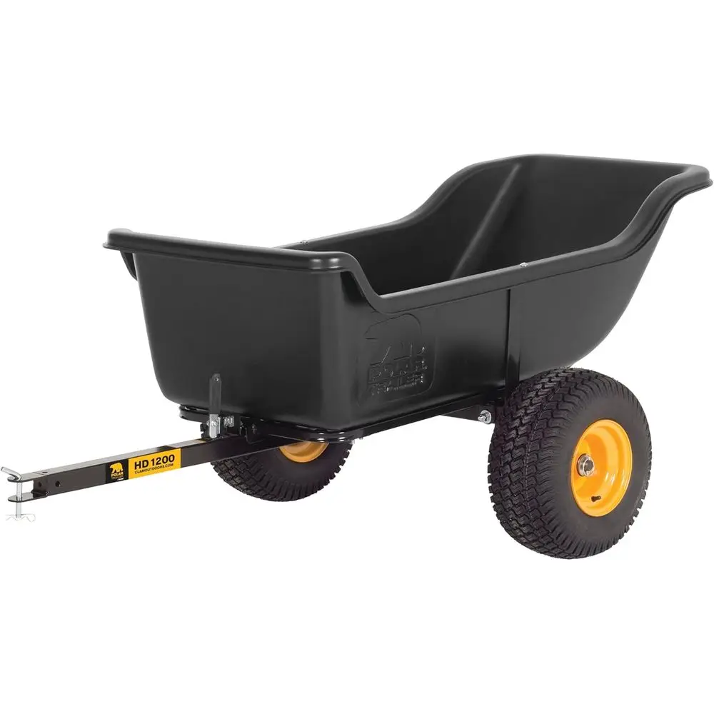 

Polar 1200 lbs Capacity Utility Cart with Swivel Wheels, Wide-Track Tires, and Quick-Release for Heavy Hauling in Outdoor and Ic