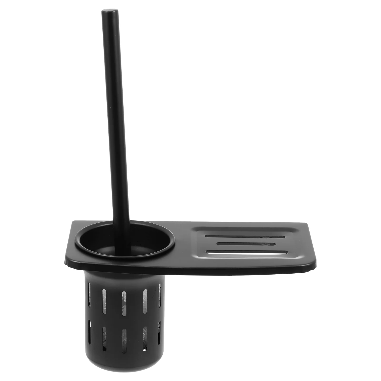 

1Set Wall-Mounted Toilet Brush Holder Space Aluminum Rack for Household Bathroom Cleaning Tool Wall Toilet Cleaning Brush