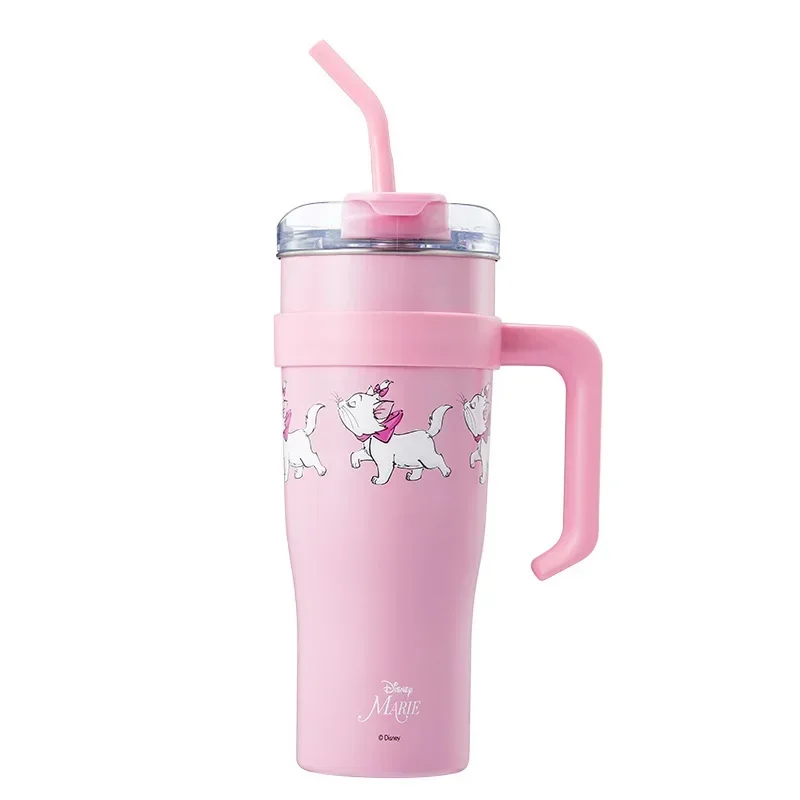 Miniso Classic Disney Marie Cat Series Large Capacity Tumbler Stainless Steel Insulated Cup