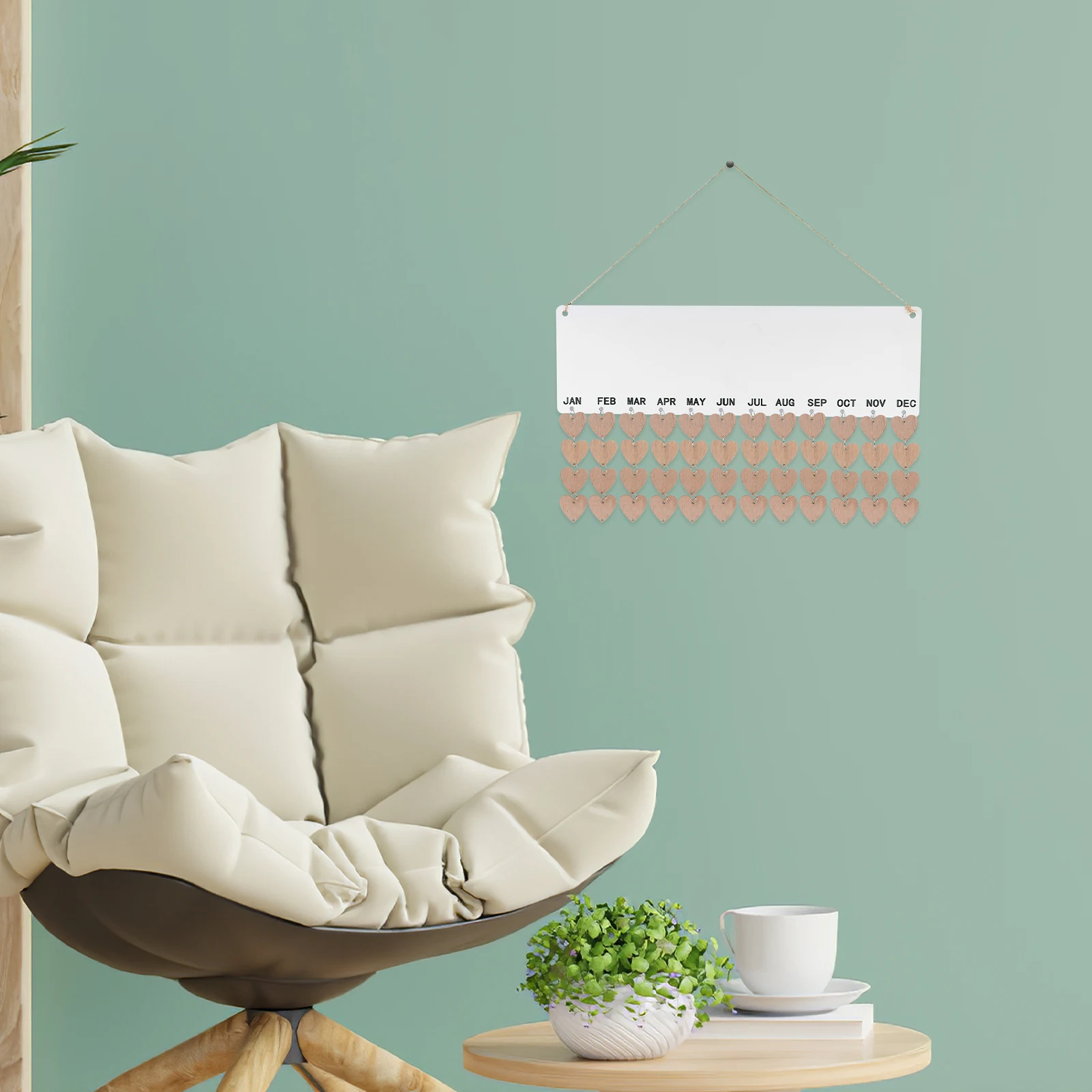 

Деревянный подвесной календарь, аксессуары, деревянный диск, доска, напоминание о дне рождения, домашний декор стен, простая сборка, семейная доска для мам