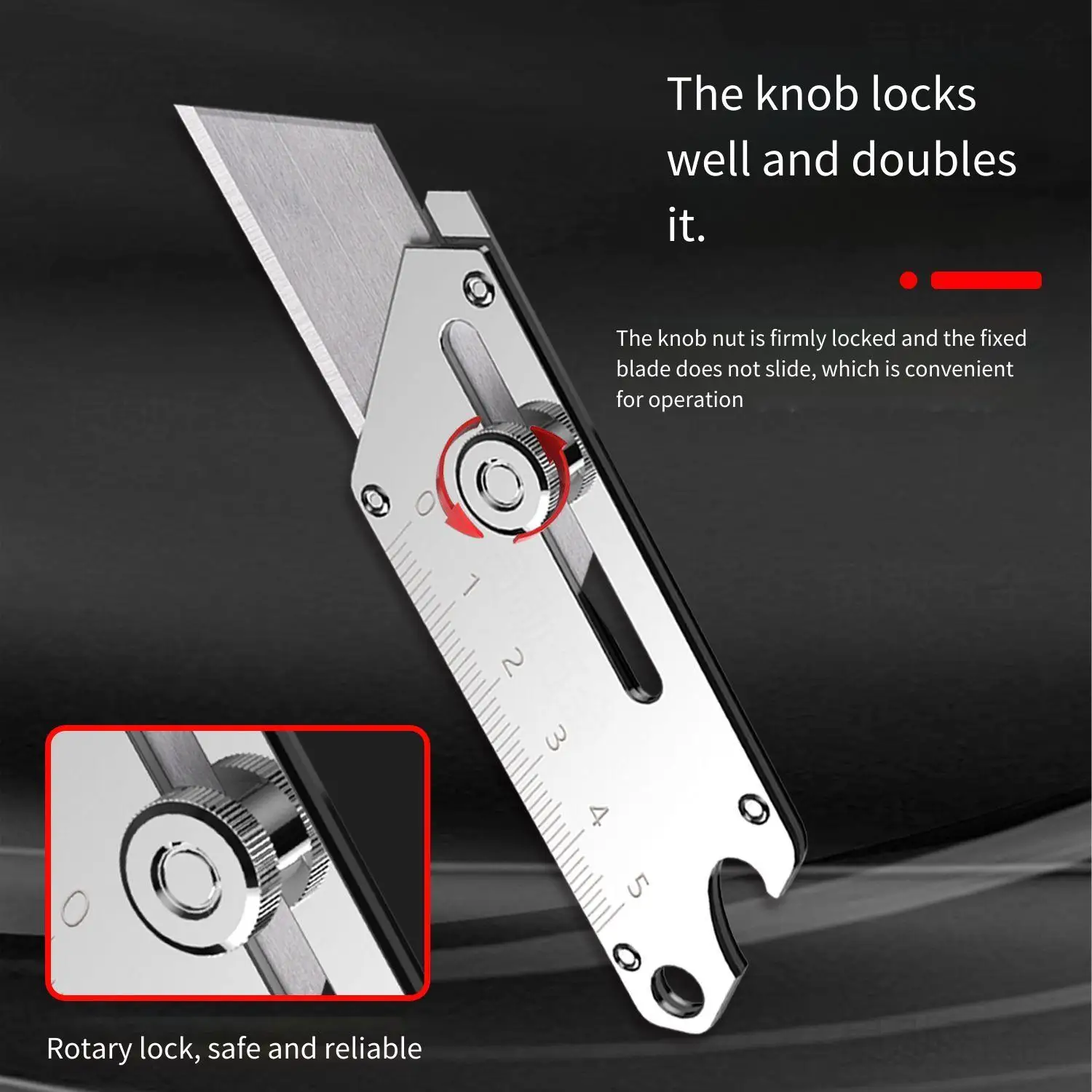 سكين صناعي عالي التحمل، قاطع حرفي من الفولاذ المقاوم للصدأ مع شفرات فتاحة زجاجات SK5، للاستخدام الاحترافي بنفسك #6