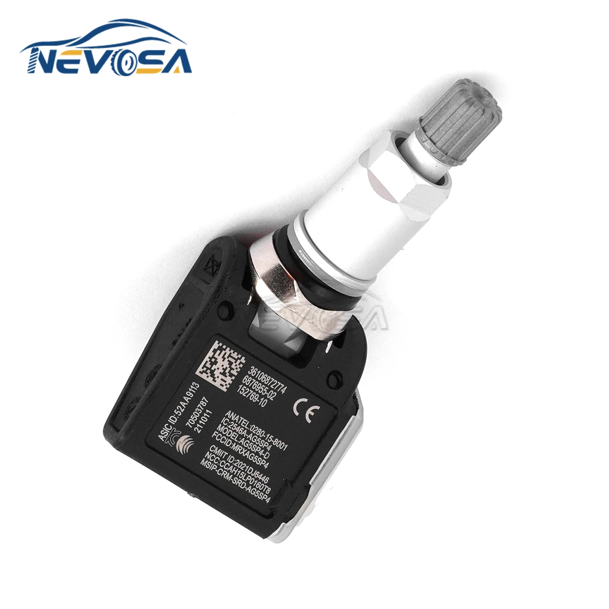 Nevosa 1/4PCS 36106876957 6887147 A0009052102 433MHz TPMS Sensor For BMW 5 G30 G31 G38 BMW 6 G32 Pneumatic Air Pressure Gauge