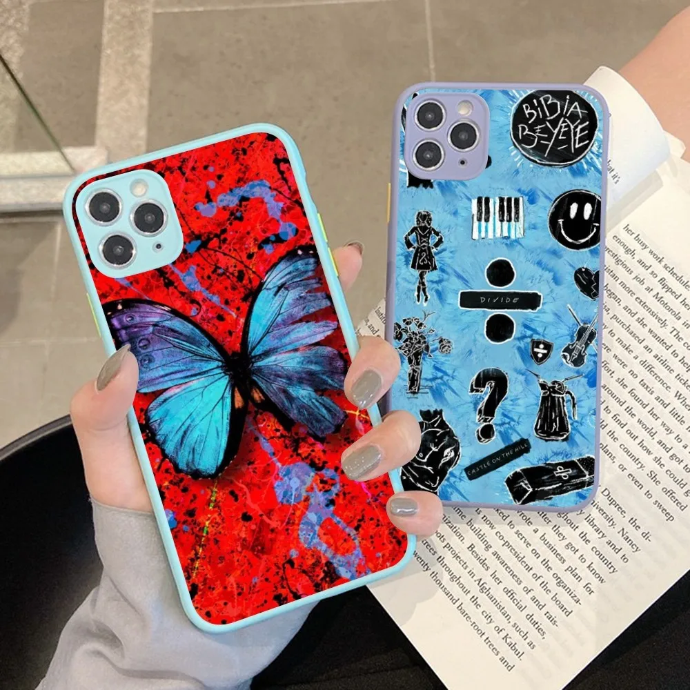 

E-Ed S-Sheeran Hot Singer Phone Case For IPhone 14 11 12 13 Mini Pro Max 8 7 Plus X XR XS MAX Translucent Matte Cover