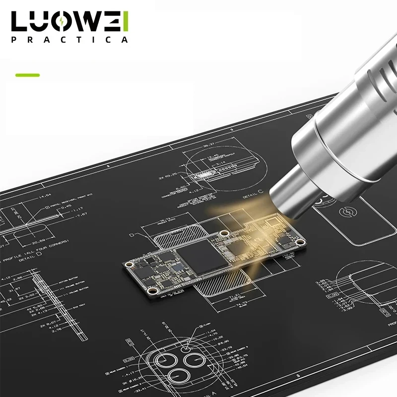 LUOWEI LW-M3 Mobile Phone Computer Repair Workbench Insulation Pad Odorless Hot Air Gun Soldering Station Silicone Repair Pads