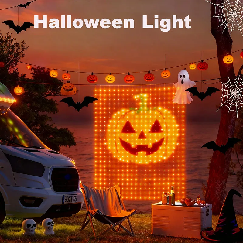 400LEDs Smart Curtain Light RGB Dimmable DIY Pattern Music Ambient Lighting For Home Holiday Party Christmas Decoration