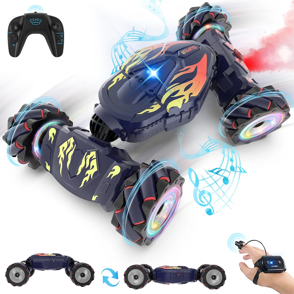 

Pristar Gesture Sensing RC Stunt Car Toys for Boys Girls Age 6-12 Remote Control Toy RC Car 2.4Ghz 360° Rotate Remote Stunt Car