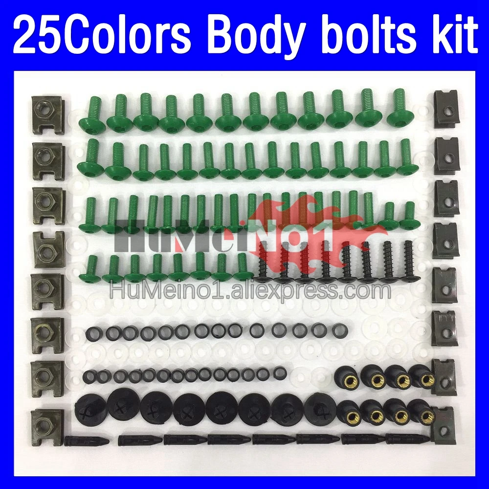 268ps Fairing bolts full screw kit For YAMAHA YZF1000R Thunderace YZF 1000R 1996 1997 1998 99 00 01 02 03 Body bolt screws Nuts