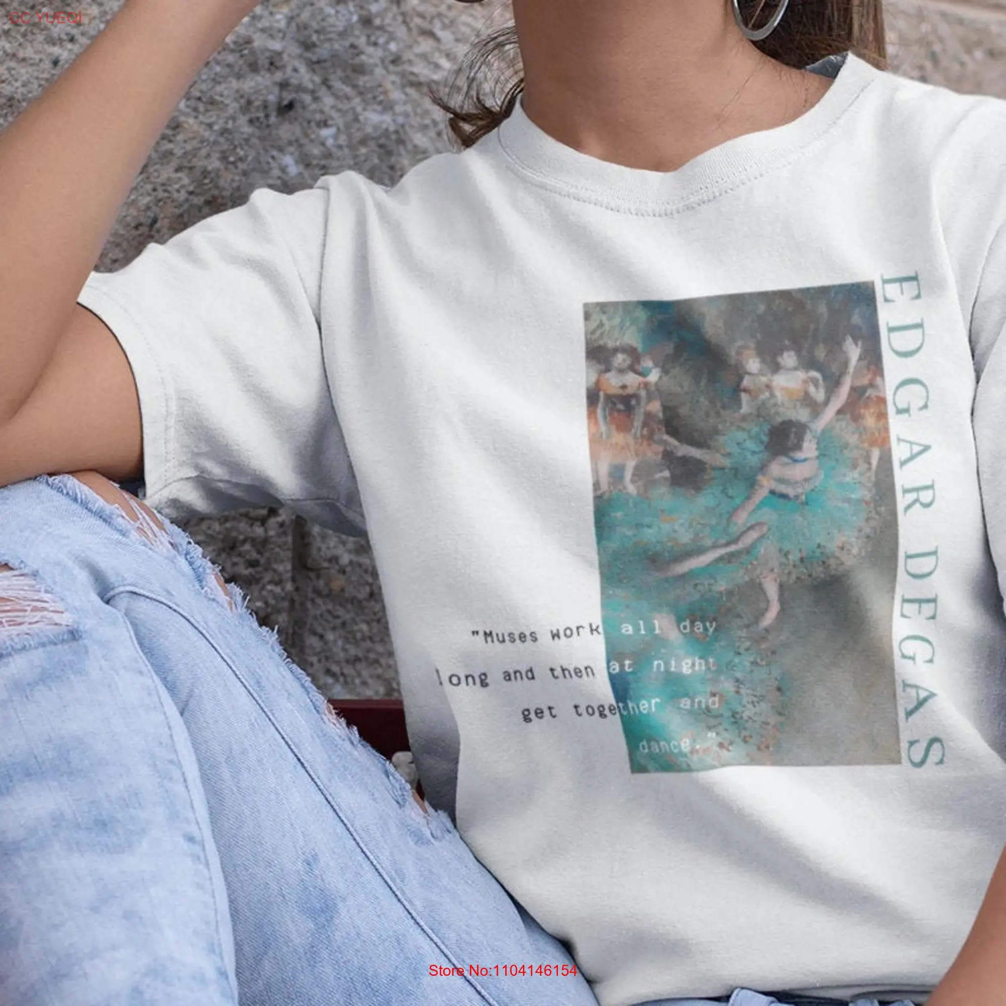 Edgar Degas Dancers Vintage Aesthetic T shirt Art History Clothes Classical Retro Ballet Pastel long or short sleeves