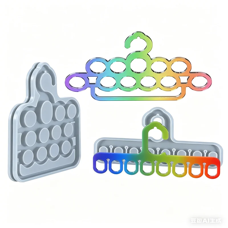 

Porous DIY drying rack made of silicone mold and epoxy resin, suitable for household items DIY crafts hook hangers