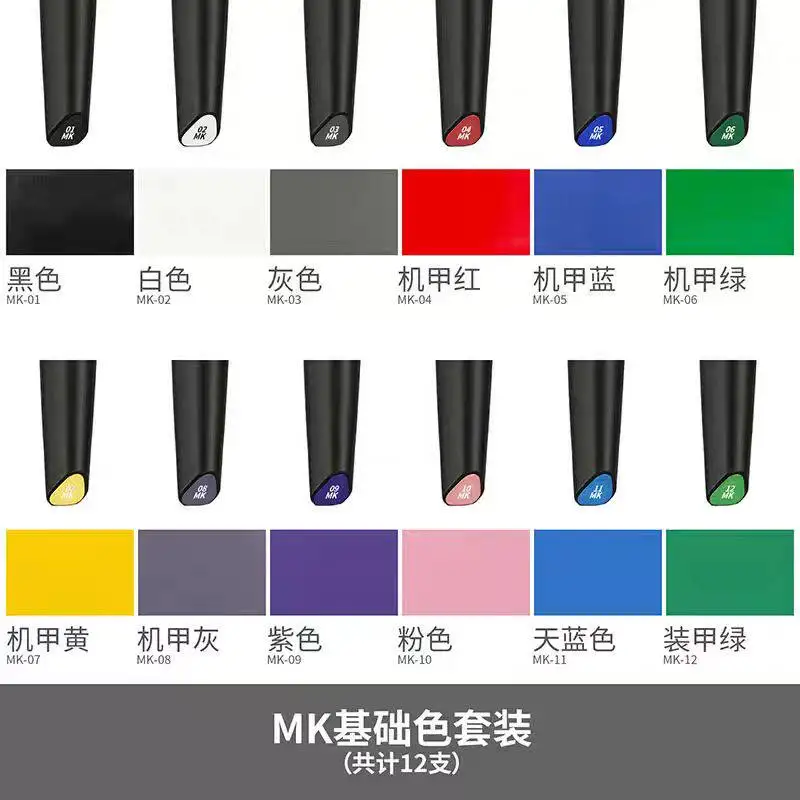 

Инструмент для моделирования, маркер на водной основе, базовый цвет MK - (01-11)