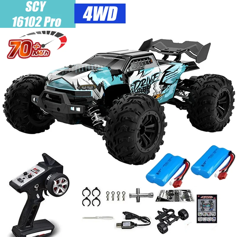 MJX VS RC Auto SCY 16101 16102 PRO 4WD 70 km/u 1/16 Hoge Snelheid Drift Monster Off-road Afstandsbestuurbare Elektrische Crawler