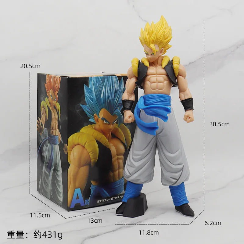 Bandai Seven Dragon Ball 31cm Red Hair Standing Position Wukong Figure Model Different Postures Yellow Hair Wujita Ornament