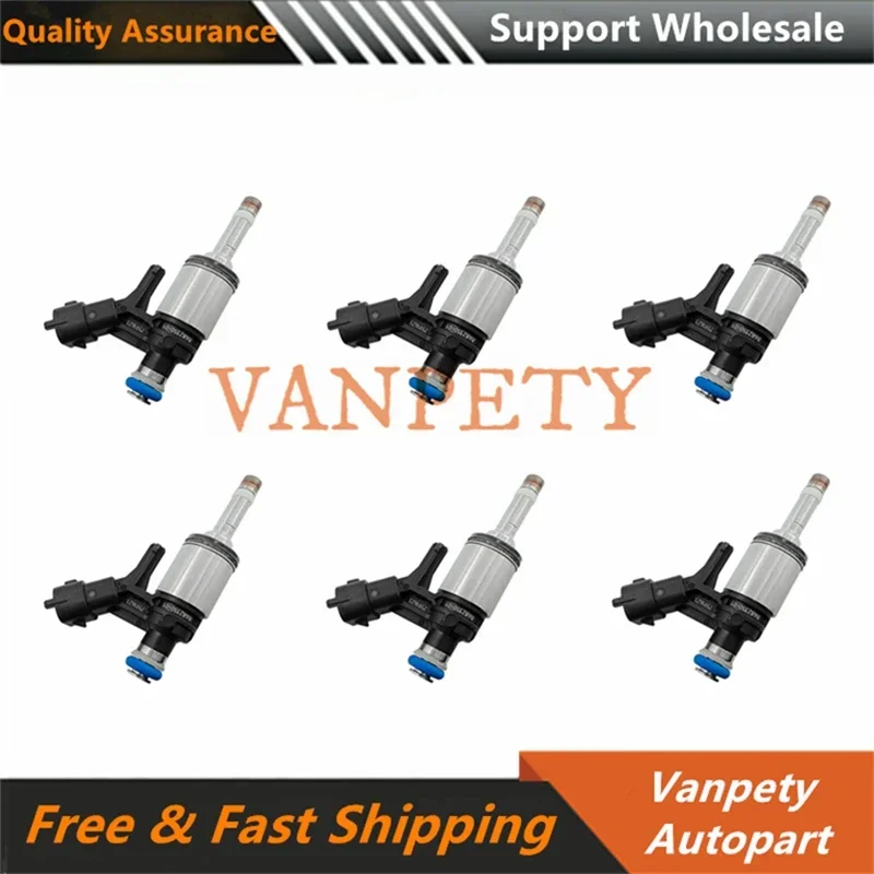 6PCS 13538682350 Fuel Injector for PEUGEOT 207 208 3008 308 408 5008 508 RCZ MINI R55 R56 R57 R58 R59 R60 R61 Cooper S 1.6 07-17