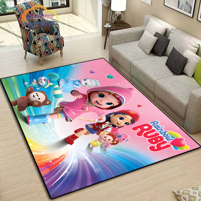 3D cartoon series Rainbow Ruby Children's Carpet Lulu and bear cute  Intelligence  adventure  Animation 