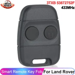 KEYECU 2 Buttons Remote Fob KHH3TXB KHH17TN For Land Rover Discovery Freelander 2002 2003 2004 2005 433.92MHz Auto Smart Key