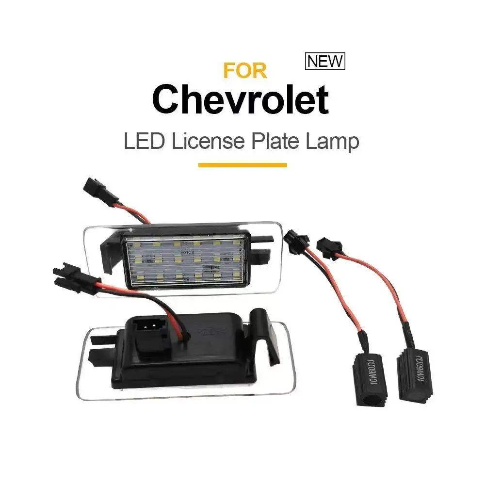

LED License Plate Light Lamp Canbus Error Free Auto For Cadillac ATS Escalade ESV GMC Chevrolet Malibu Equinox Suburban Tahoe