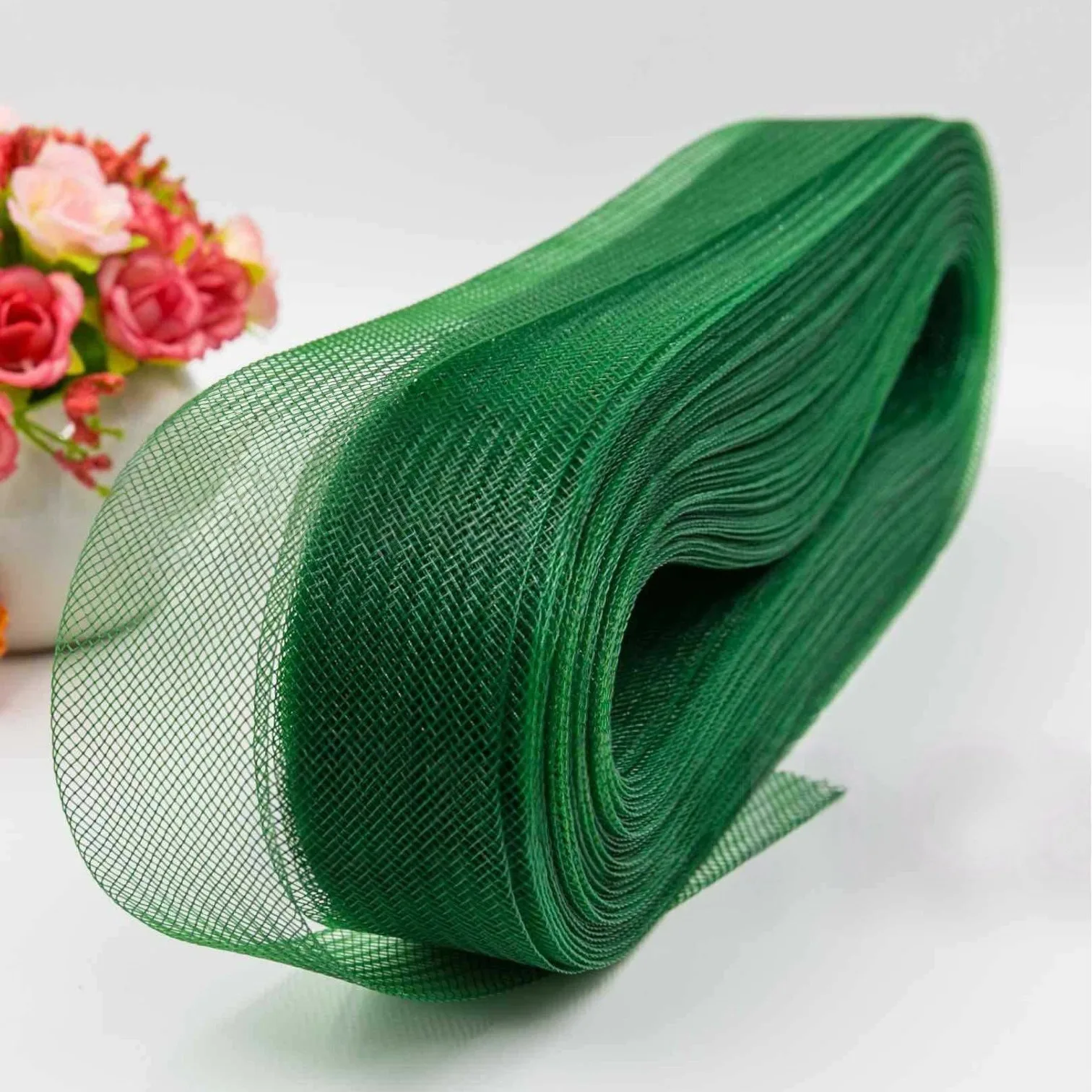 12CM Wide Rigid Horsehair Net Crinoline Millinery Trimming Wholesale For Garment Decoration Wedding Handcraft Sewing Supplies