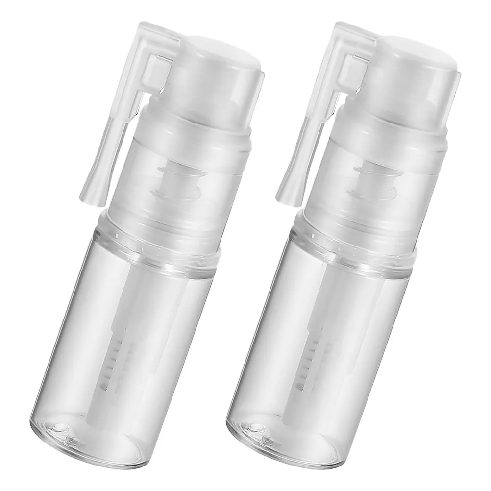 

2 Pcs Plastic Press Powder Spray Bottle Long Nozzle Dispenser Applicator Glitter Hair Fiber Body Duster Powder Bottle