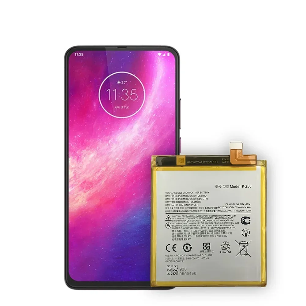 Batería KG50 de 4000mAh para Motorola Moto One Hyper XT2027 XT2027-1, batería de litio de repuesto de alta calidad