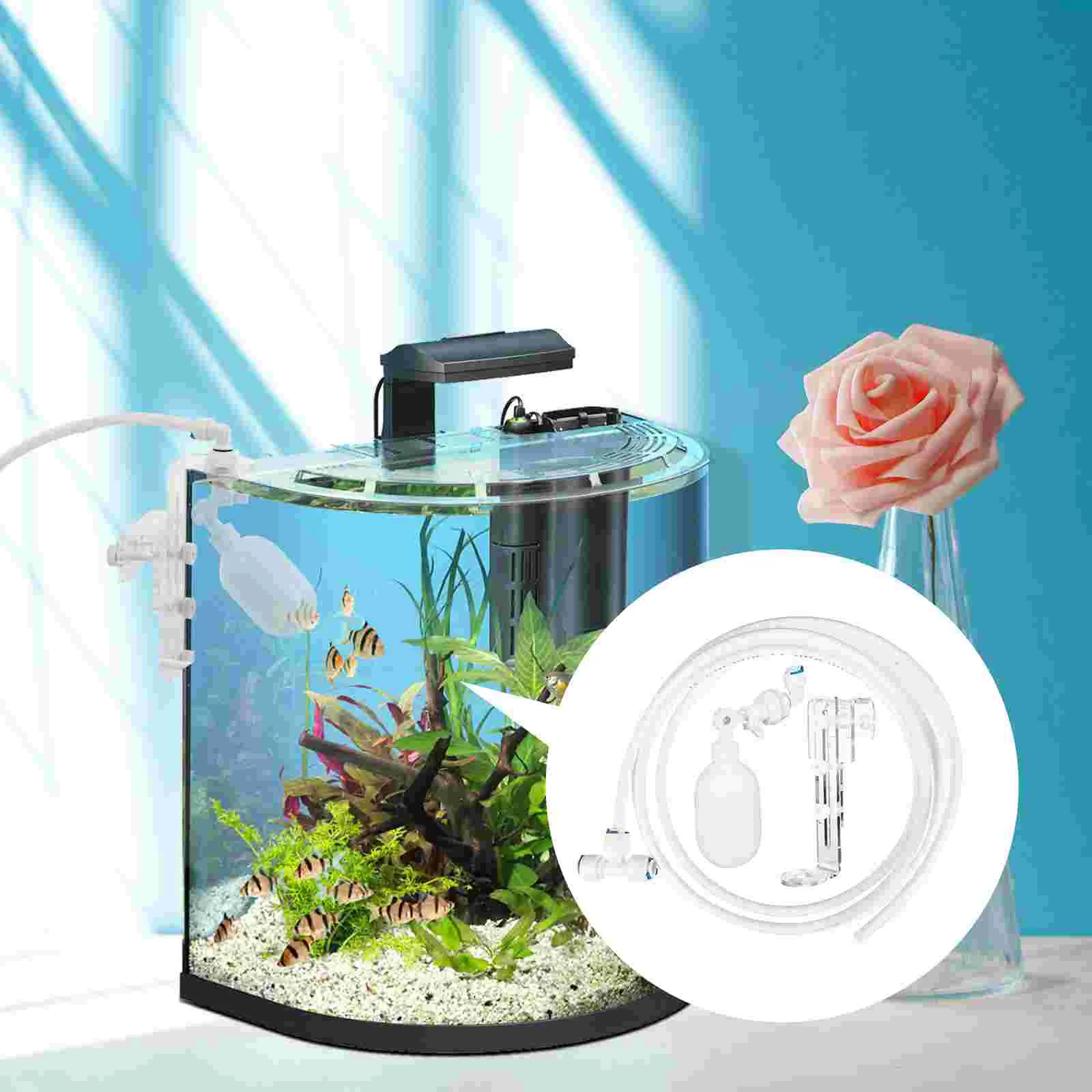 Fish Tank Water Replenisher Ball for Aquariums Plastic Float Valve with Adjustable Bracket Shut Off Pond Controller Holder