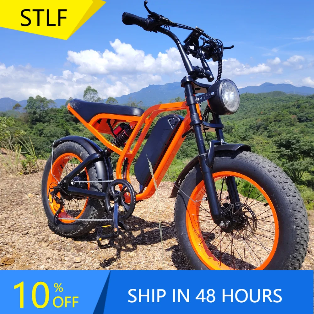 YTYIN Wholesale 48v Electric Mountain Bike 1000w 16ah High Power E-bike Fat Tire 20 Inch Electric Bicycle Electric Bike For Adul