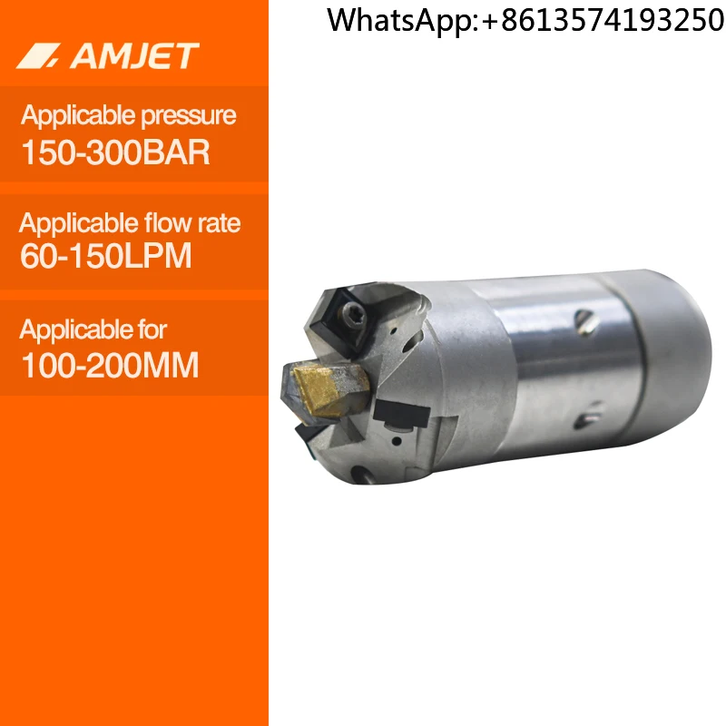 

Насадка AMJET Penetrator Pro, вращающаяся насадка для очистки канализации, 150-300 бар, изготовленная из специального сплава для очистки засоров