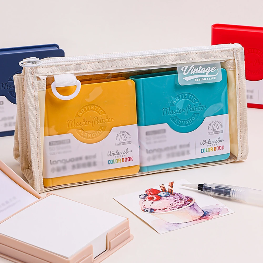 Piccolo libro a colori Quaderno per acquerello 230 g di spessore Mini manuale portatile Quaderno per schizzi Quaderno da disegno speciale per arte