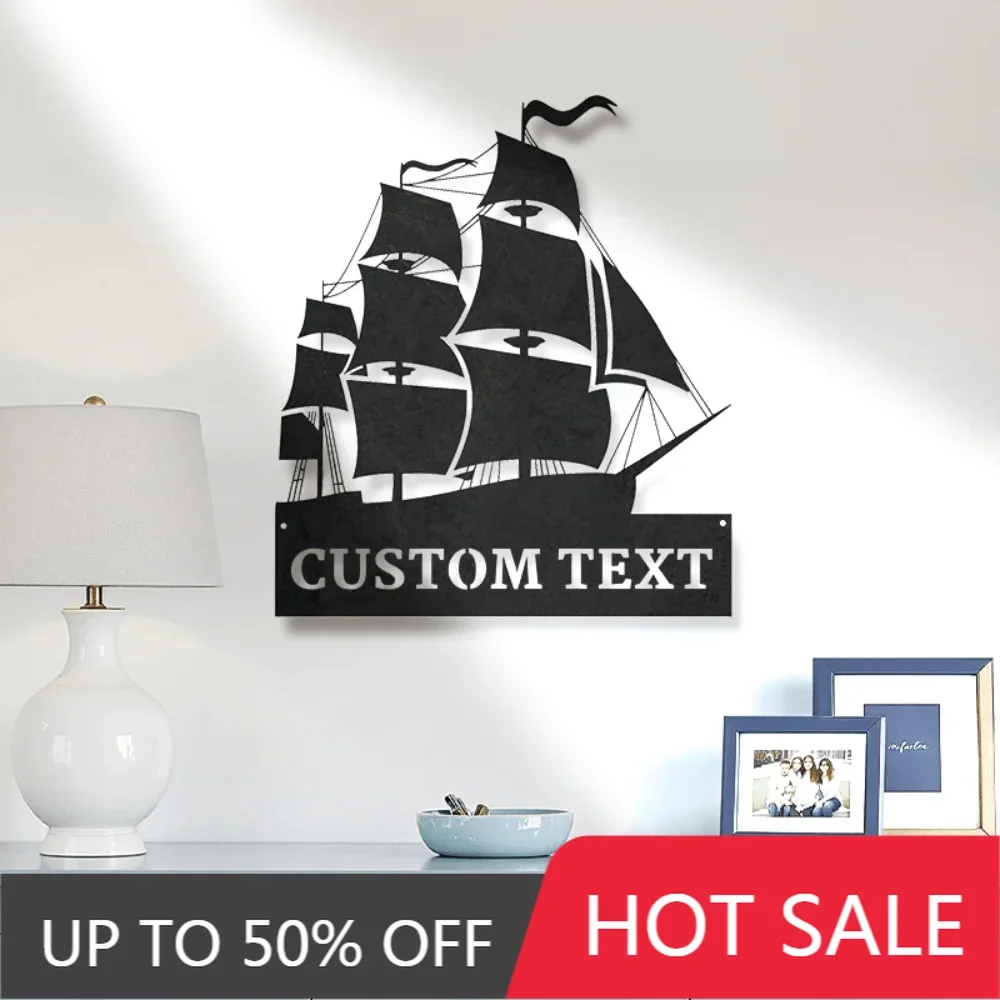 

Custom Iron Wall Art Gorgeous Tailored Sailboat Metal Wall Sculptures Personalized Nautical Decor for Homes Offices Indoor Outdo