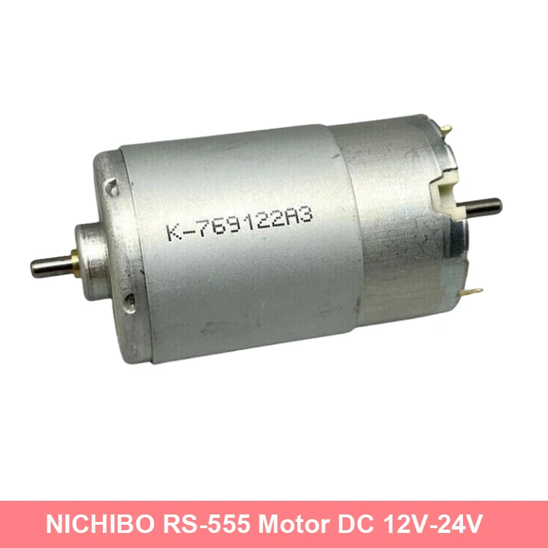 NICHIBO RS-555 DC12V 14.4V 24V High Speed Power Electric Motor Dual 3.17mm Shaft