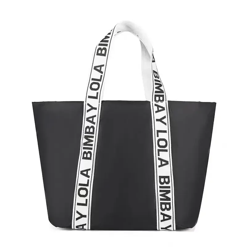 Bimba and Lola Luxury Women Shoulder Bag Nylon Material Large Capacity Shopping Bag Leisure Tote Bag