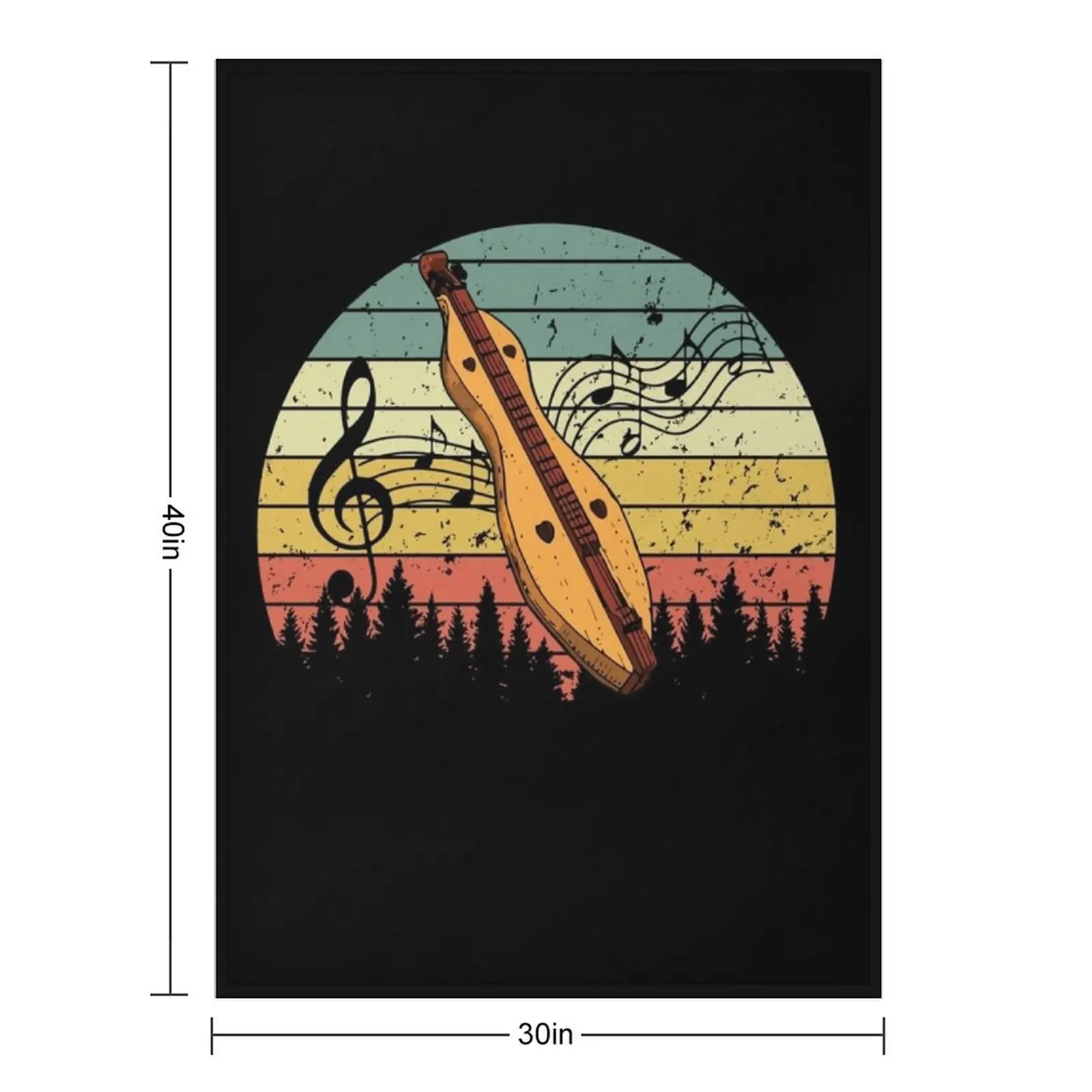 Dulcimer instrument Throw Blanket Blankets For Bed Beach Thermal Cute Plaid Blankets
