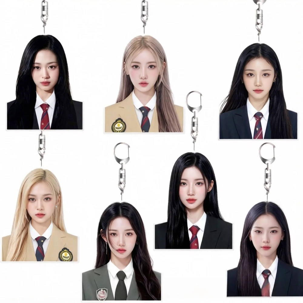 Star Peripheral Acrylic Keychain Bag ID Photo Pendant Hanging Backpack Cute Accessories Jewelry for Fans Support Collection Gift