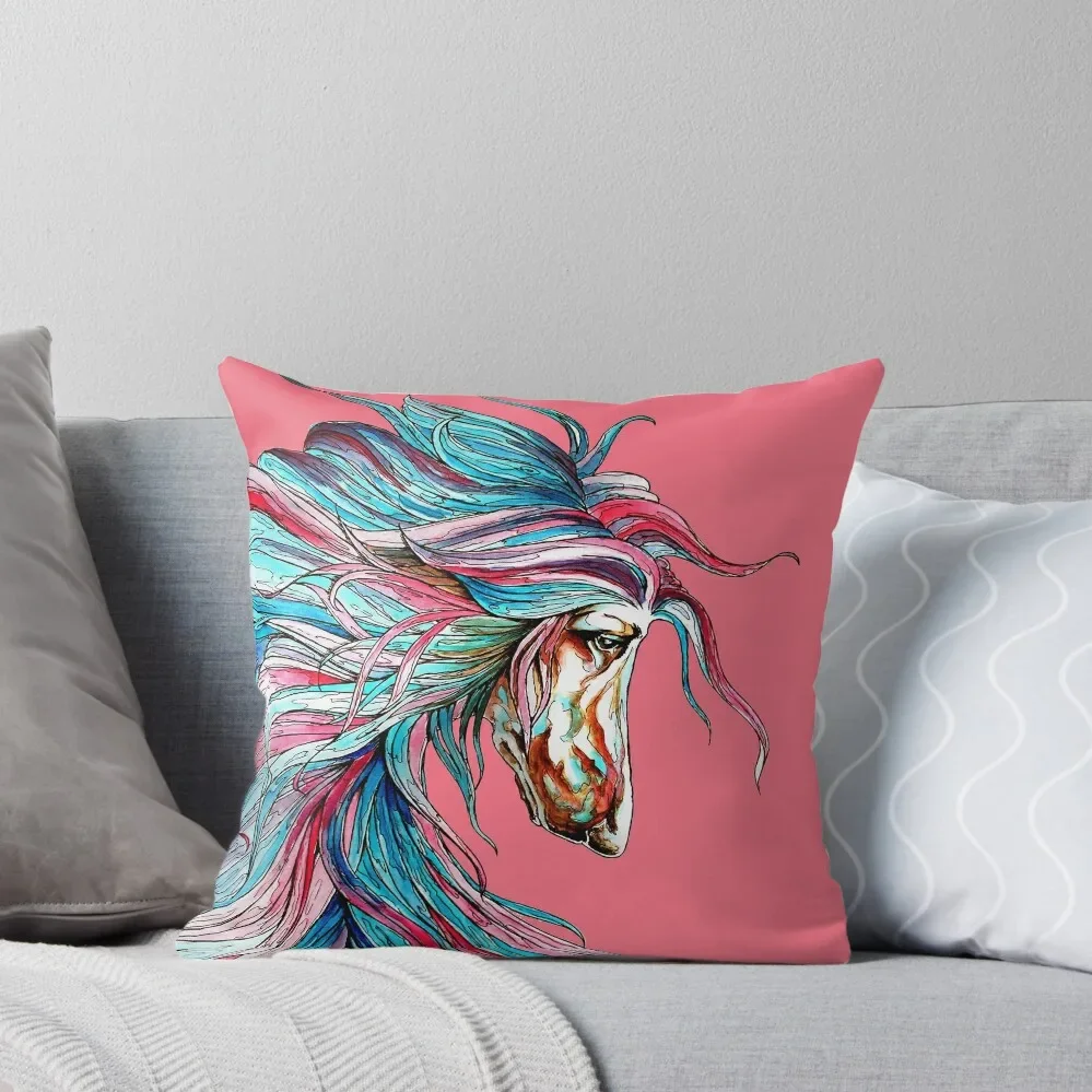 Afghan Hound.Coat of many colours. Throw Pillow luxury sofa pillows autumn pillowcase