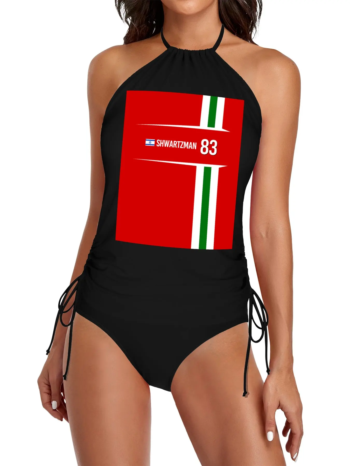 

IndyCar 2025 - #83 Shwartzman Split Swimsuit Set Black swimsuit women's trikini 2025 vacation outfits woman swimwear woman