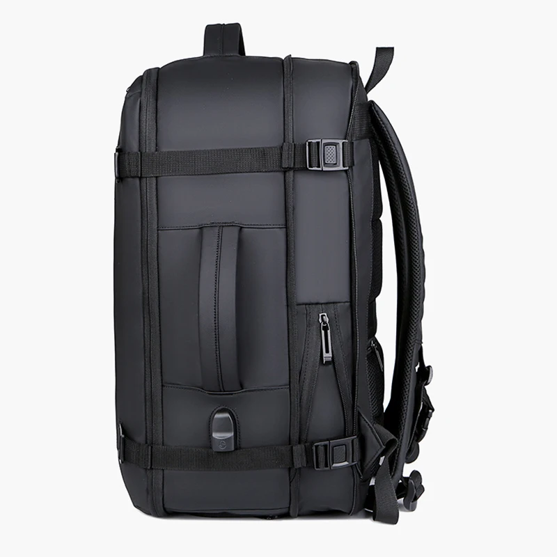 17 Zoll Männer Laptops Rucksack für Mann wasserdichte Oxford Notebook Multifunktions erweiterbare Taschen schwarz Geschäfts reise Rucksäcke