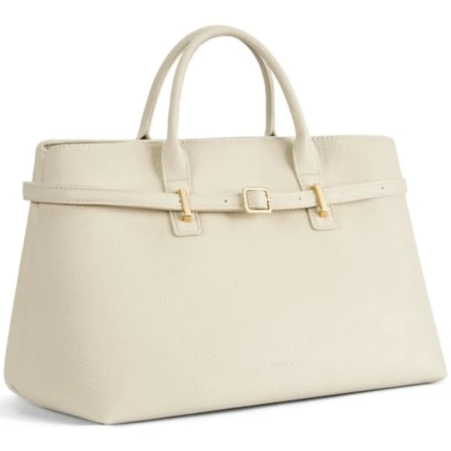 

BOSTANTEN Vegan Leather Purse for Women Top Handle Purses with Gold Buckle Belt Satchel Tote Handbag with Adjustable Strap