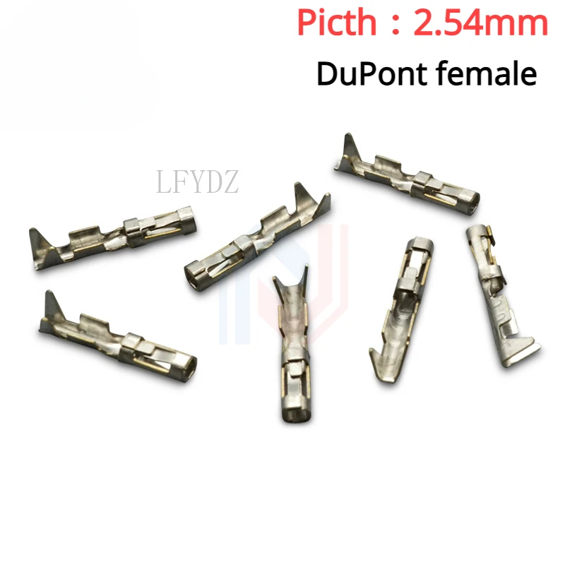 

100Pcs DuPont 2.54mm Terminal Languette Hook Switch Connector Plug Socket Picth 2.54mm