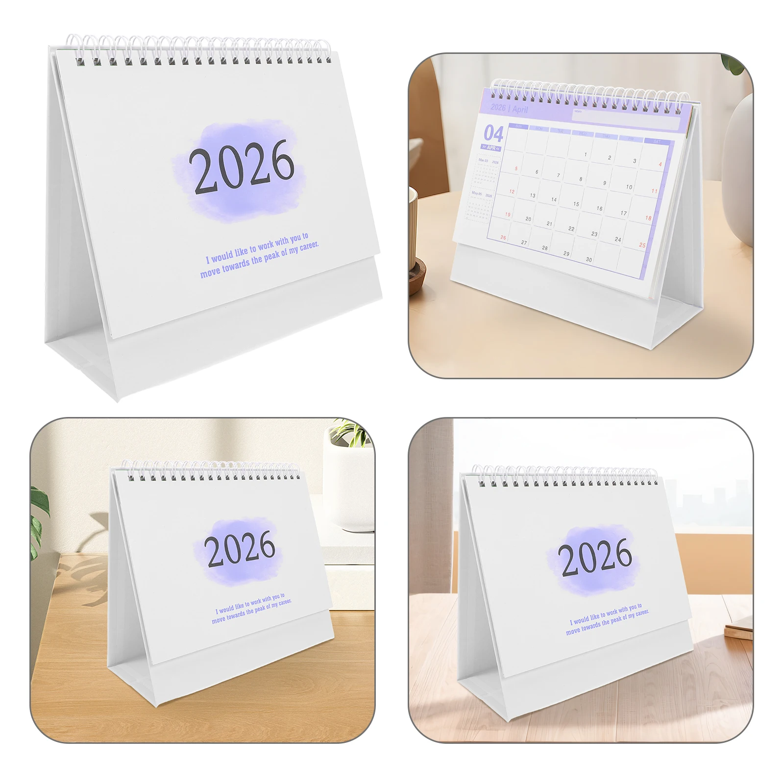 2026 Bureau Mini Staande Flip Kalender Juli 2025 Tot December 2026 Grijs Voor Kantoor Flip Kalender Kantoor Thuis School Gebruik