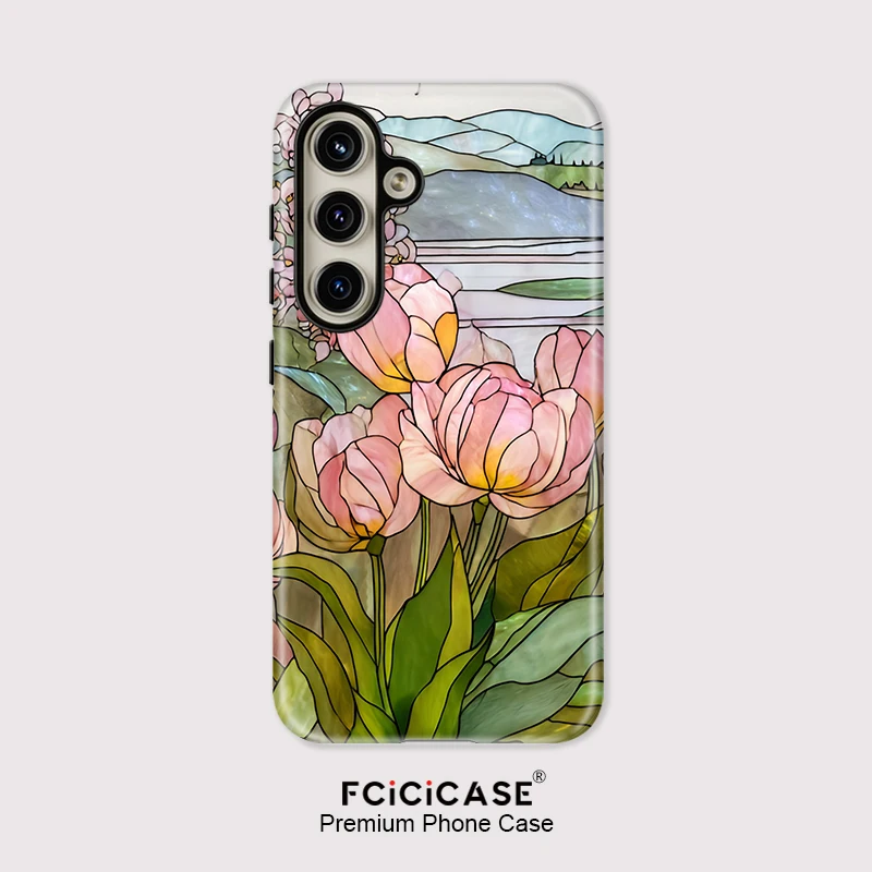 

Мягкий матовый силиконовый чехол Fcicicase для телефона Samsung Galaxy A26 A36 A16 A 16 A56 5G, модный противоударный чехол с цветочным узором на спине