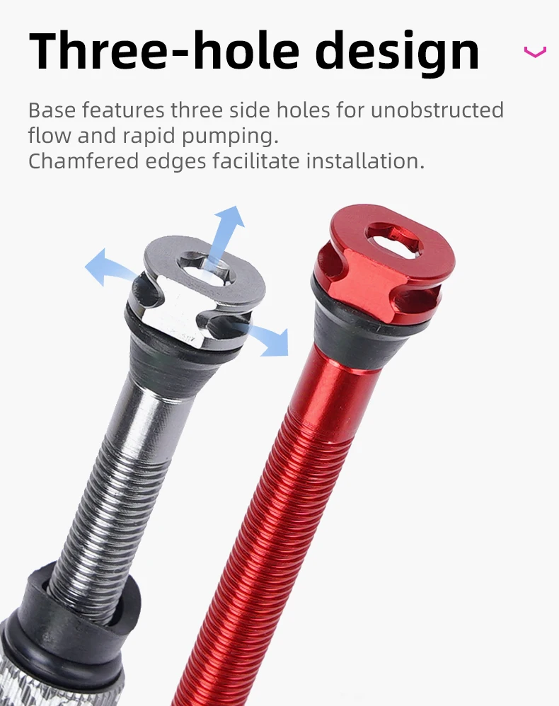 CXWXC 1 Paar Fahrrad Presta Ventil 45/65/85mm Aluminium Legierung Ventil Für Tubeless Straße/MTB/Gravel Fahrrad Felge Ventil Zubehör – Detail 8