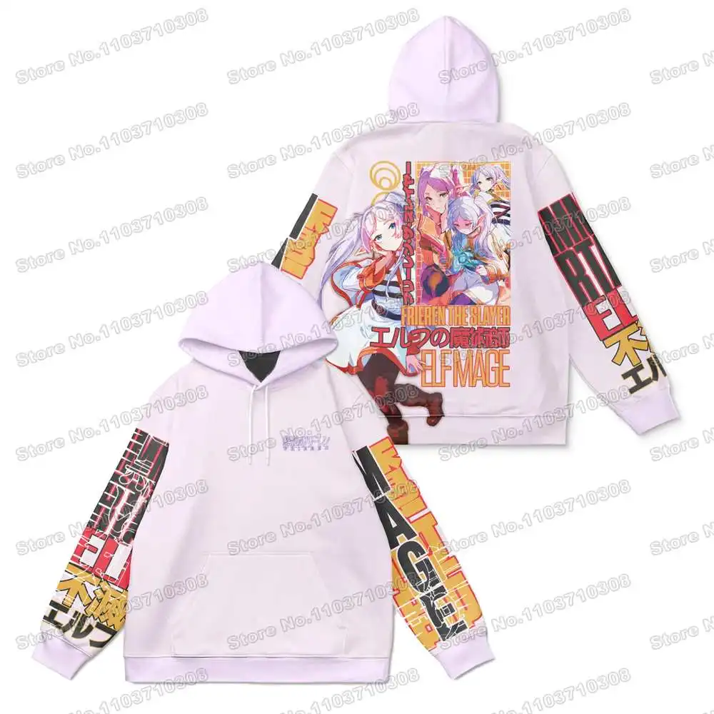 Windshield Frieren Beyond Journey's Ends-Hoodie Anime Hiking Camping  Men's Hoodie Harajuku Autumn Winter Streetwear Clothe