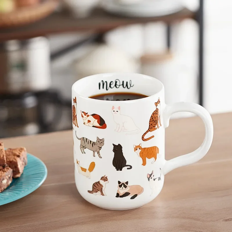 

Best.16.06-oz Stoneware Cat Mug, White.High quality.Fast delivery.Innovative