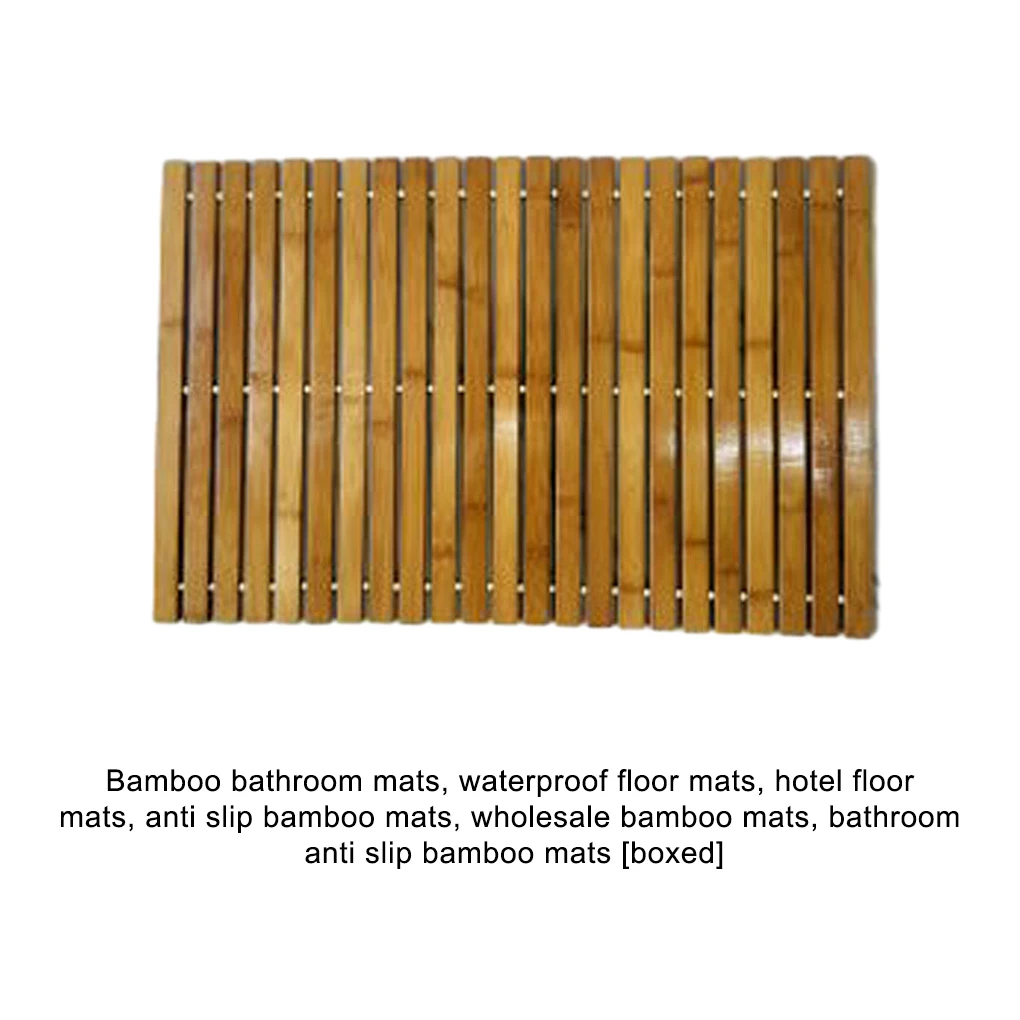 Waterproof And Non-Slide Moso Bamboo Floor Mat For Hygienic Hotel Environment Comfortable And Durable Hotel Floor Mat