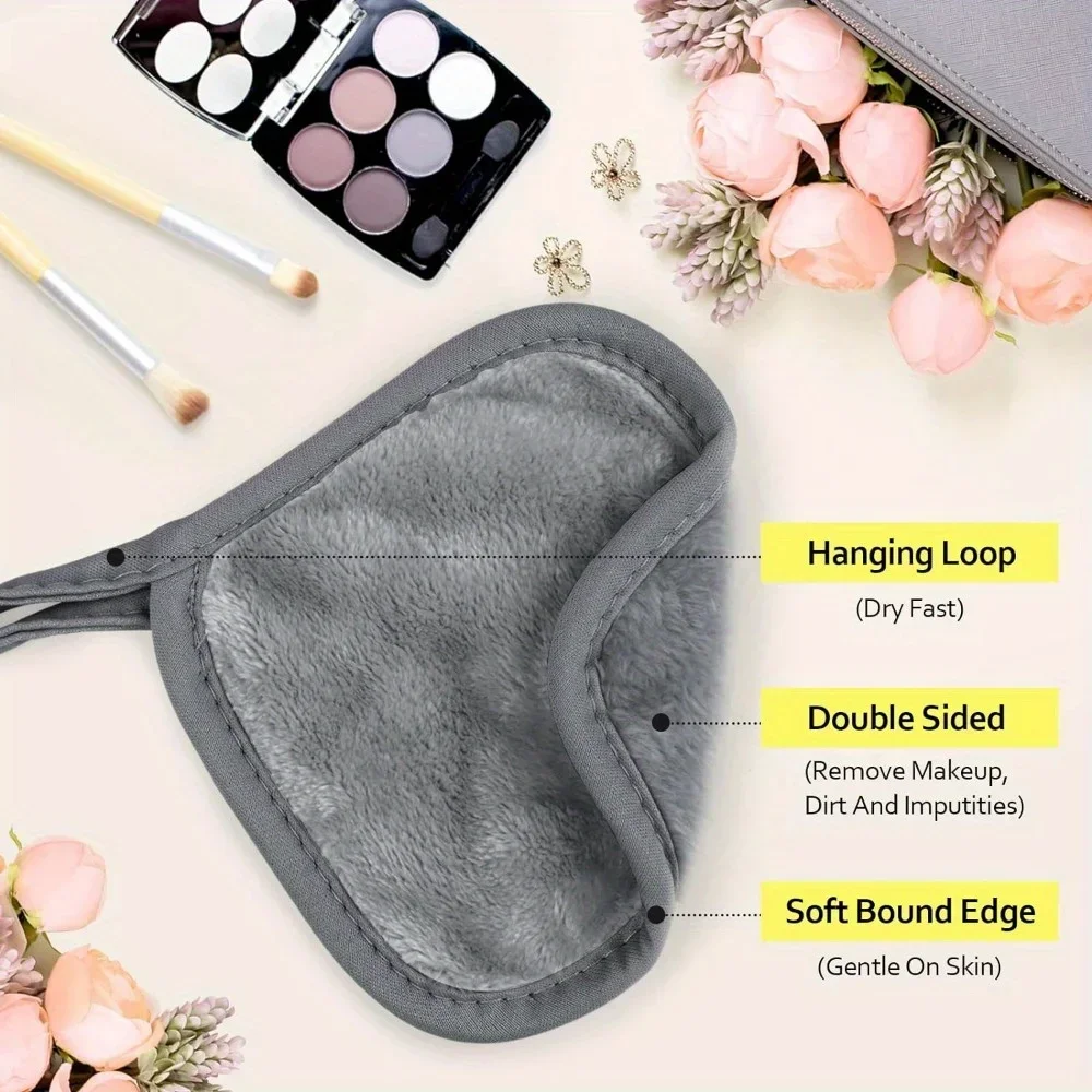 12PCS Mikrofaser Gesicht Tücher Wiederverwendbare Make-Up Entferner Tuch Make-Up Handtücher Gesicht Tiefen Reinigung Pads Hautpflege Schönheit Werkzeuge