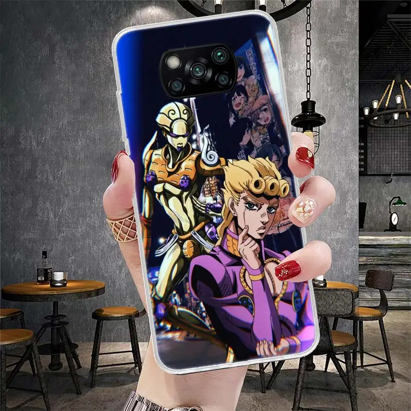 JoJo Bizarre Adventure Golden Wind Phone Case For Xiaomi Poco X6 X5 X4 X3 Nfc F6 F5 Pro F4 F3 M5S M5 M4 M3 M2 F2 F1 Cover Coque 