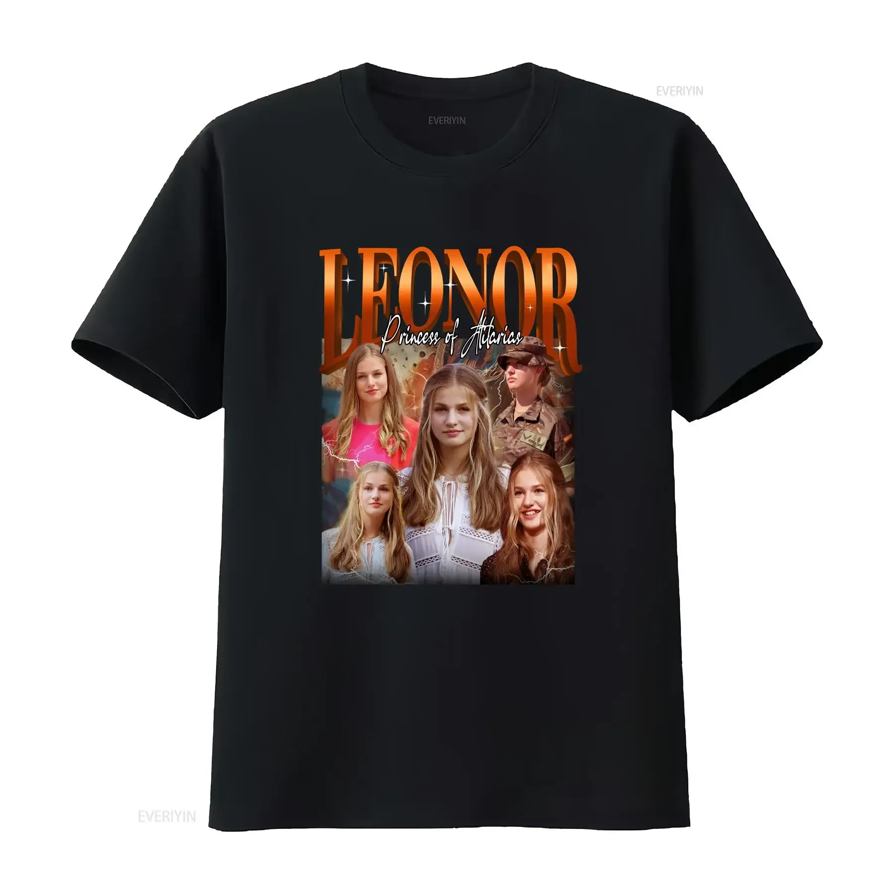 

PRINCESS LEONOR T shirt Fans Vintage Te vintage Washed streetwear homme Versatile Top For Everyday Wear designer clothes