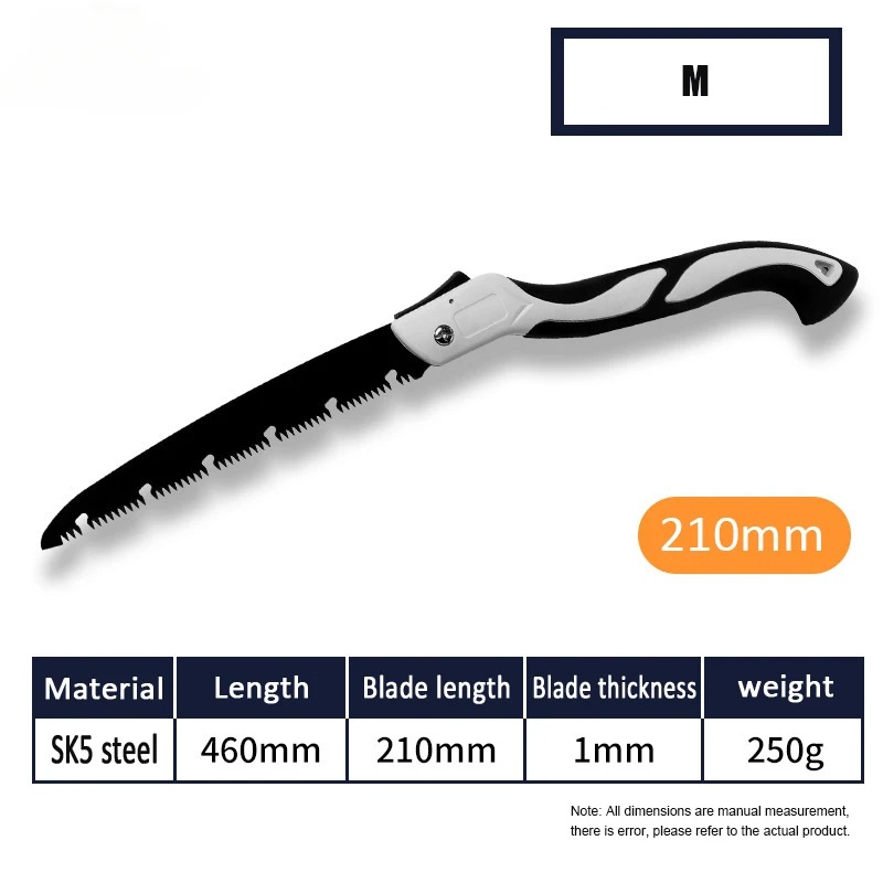 1PC Folding Hand Saw Pruning Saw Professional Hand Sawor Tree Pruning, Camping, Gardening, Hunting, Cutting Wood, PVC