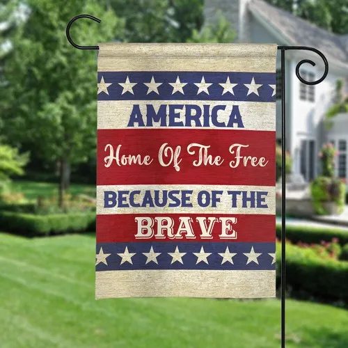 Home Of The Free Because Of The Brave Flag, 4th of July Independence Day Flag HHZ UUV HHM WZZ yyi